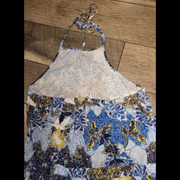 2 for $20 Jack by BB Dakota Jumpsuit Open Back Halter Floral Size M - Picture 9 of 10